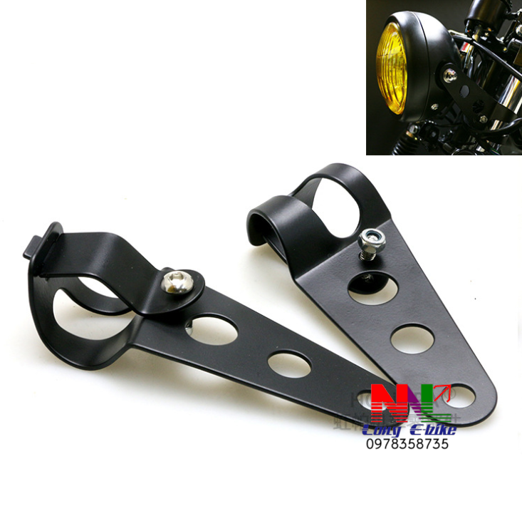 pat bắt đèn pha độ xe racing cafe