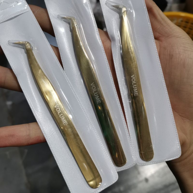 Nhíp Volume Vàng tạo fan nối mi