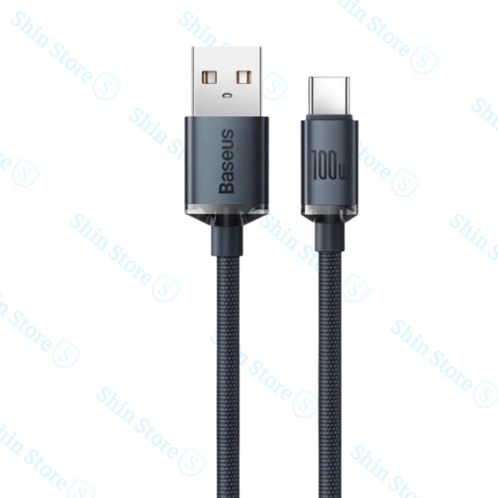 Dây cáp sạc nhanh siêu bền BASEUS 100W USB Type C 5A - Shin Store