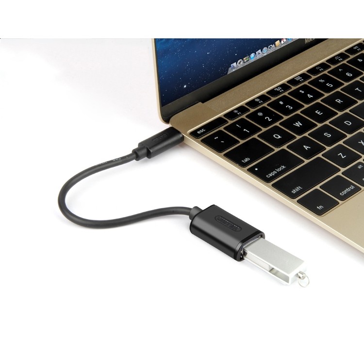 Cáp chuyển USB 3.1 USB Type-C sang USB 3.0 female Unitek Y-C476BK ( OTG USB-C to USB-A female )