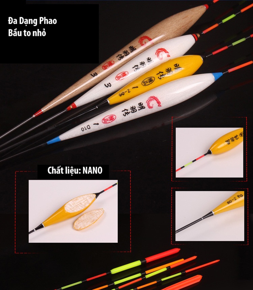 Hộp phao câu đài 3 ngăn 55cm ( big sale )
