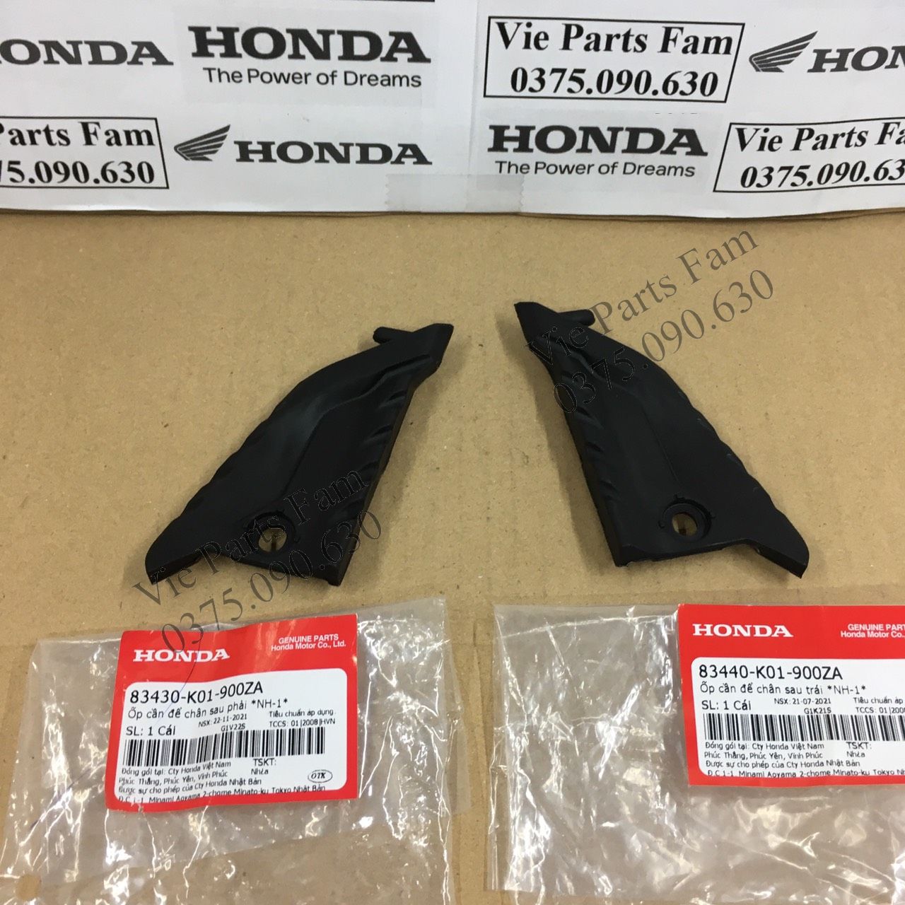 Cặp đế để chân sau sh 2012 đến 2022 , hàng din honda mới 100%