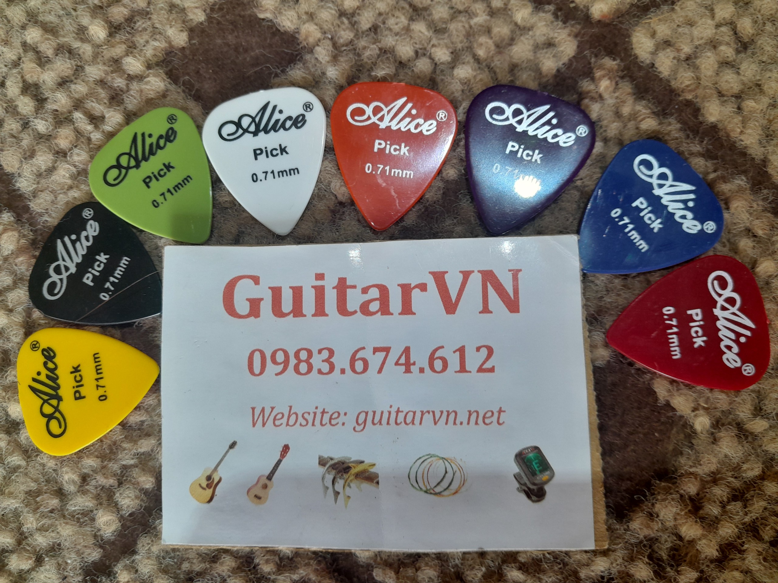 Combo 3 pick gảy đàn guitar