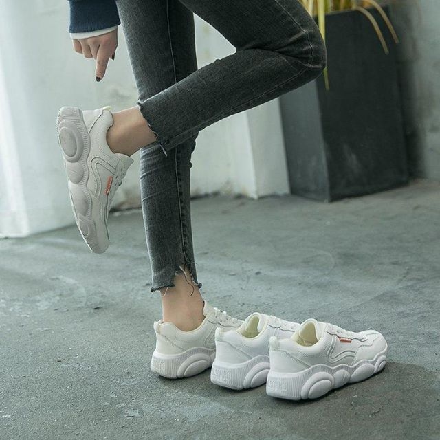 2K09 Giày da PU JEANS WEAR đế gấu - ẢNH THẬT