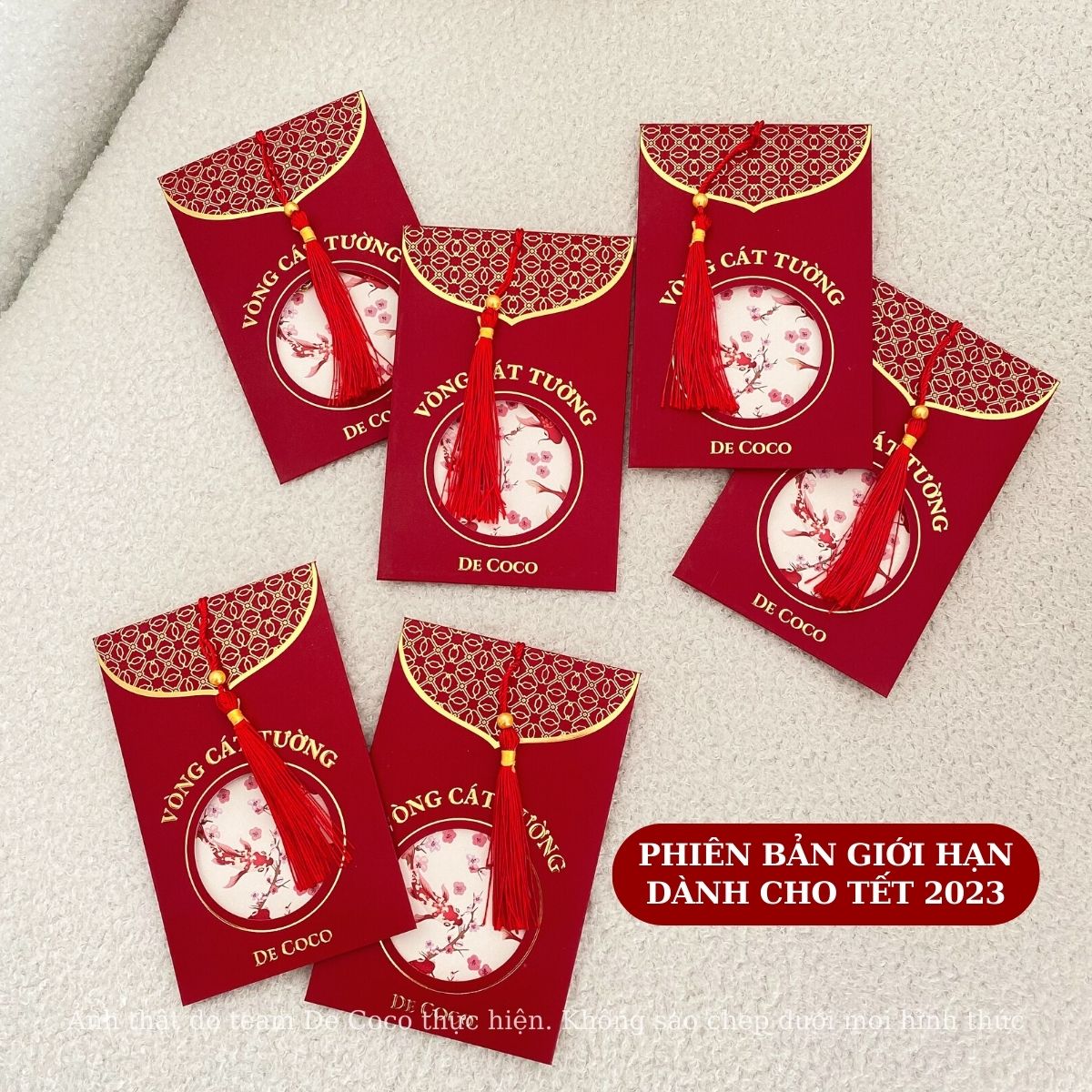 Vòng tay sợi chỉ đỏ may mắn Cát Tường De Coco