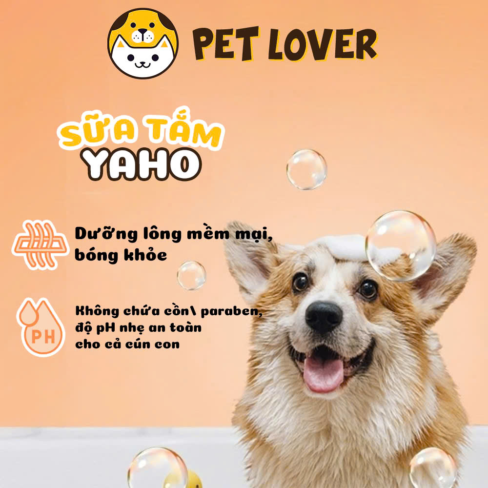 Sữa tắm chó hương nước hoa, sữa tắm cho chó thơm lâu Yaho Rolay Care chai 500ml