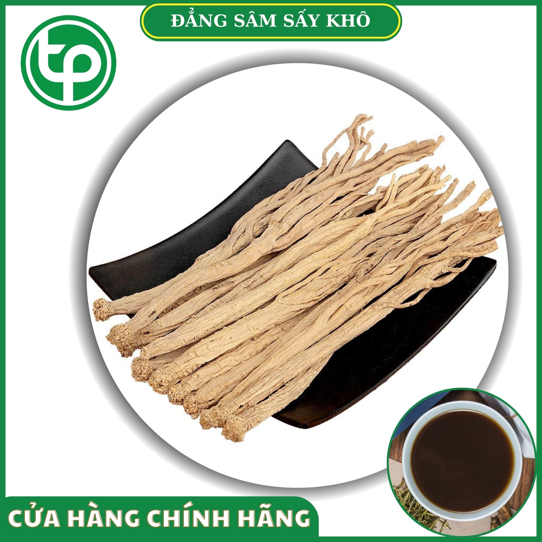 Đẳng sâm khô 100g (thơm, sạch), Đảng sâm khô, Lộ đẳng sâm - Tấn Phát