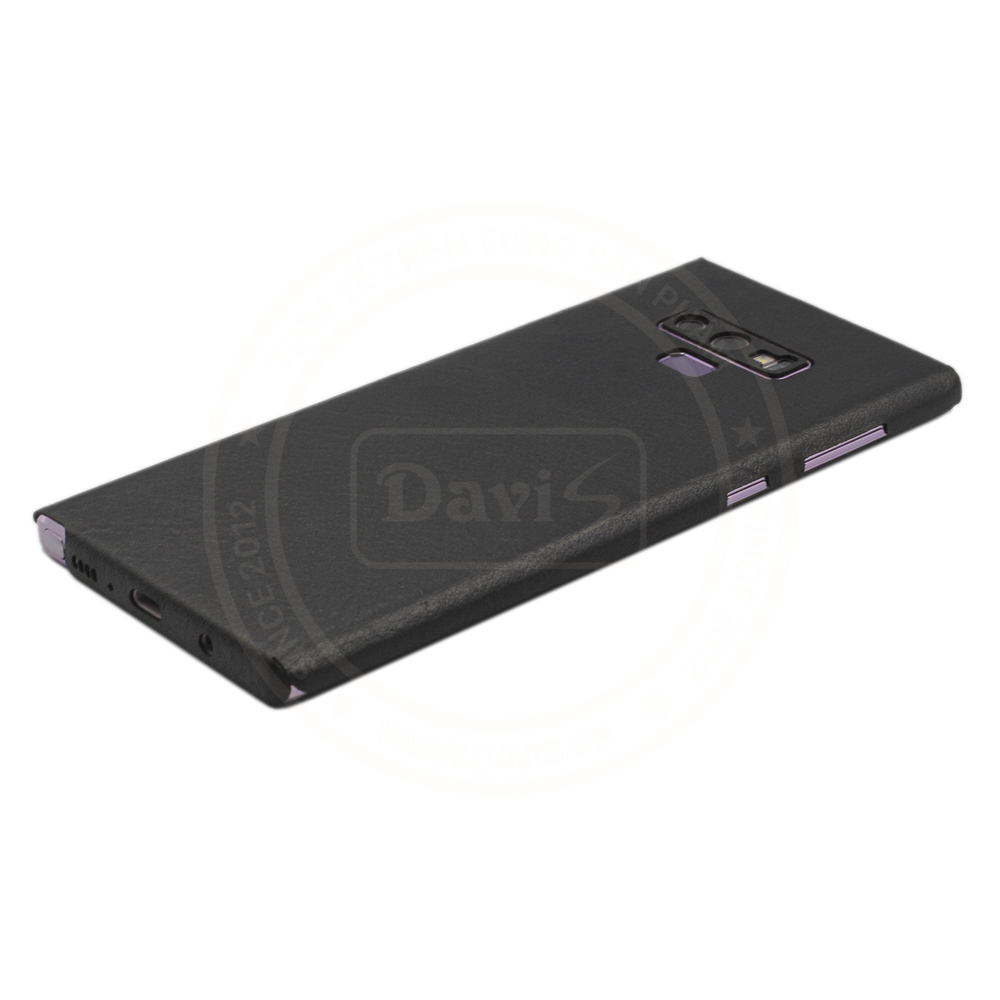 Dán da full viền cho galaxy Note 9, làm từ da thật cao cấp - Chính hãng Davis