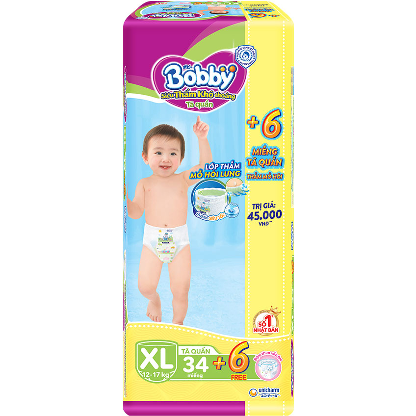 Tã quần bobby size XL(12-17kg)