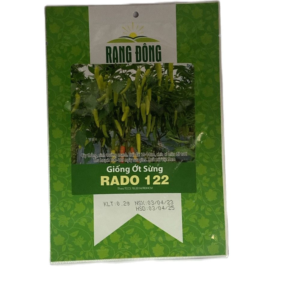 Hạt giống ớt sừng rado 122