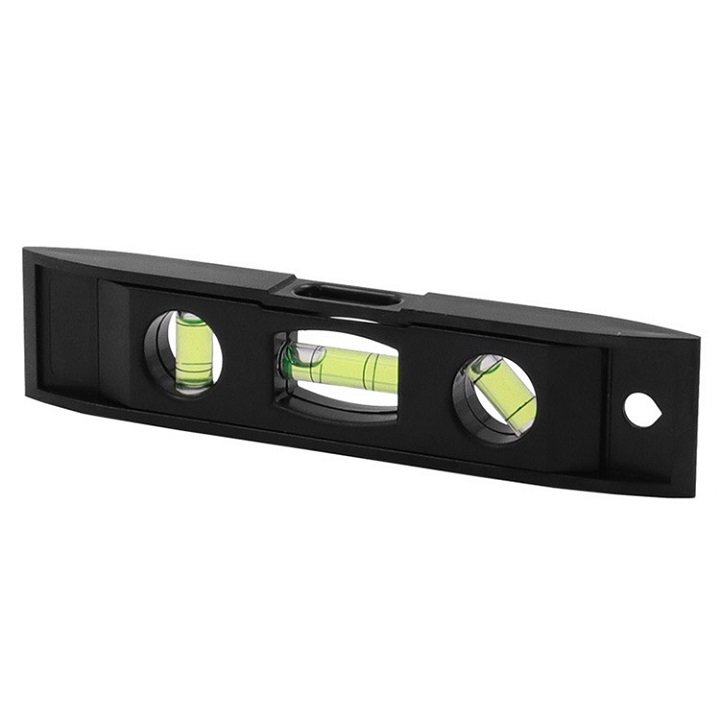 THƯỚC THỦY 3 TRỤ CÂN BẰNG, CÓ NAM CHÂM DÀI 15cm,  màu đen TIỆN ÍCH KỸ THUẬT SỮA CHỮA NHÀ CỬA. TH0933
