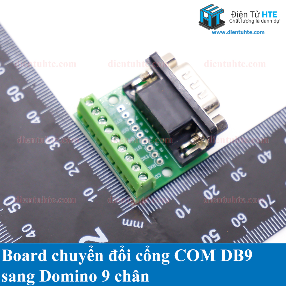 Board chuyển đổi cổng COM DB9 sang Domino 9 chân - DB9 Cổng Cái