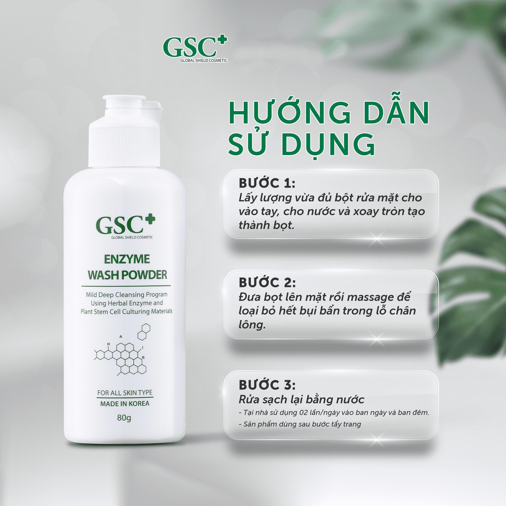 Sữa Rửa Mặt Bột GSC Enzyme Wash Powder