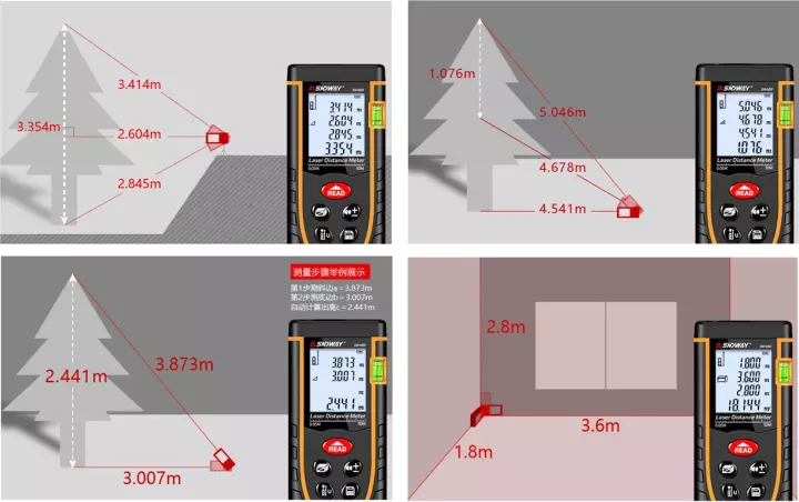 Sndway thước đo khoảng cách bằng laser - 70M