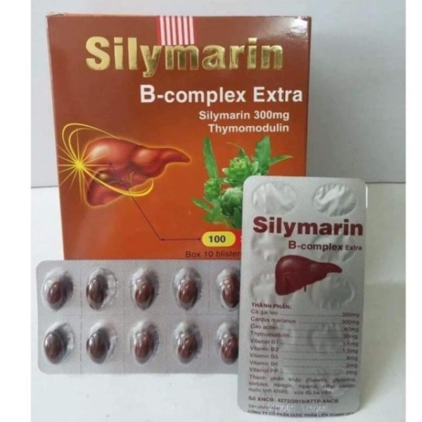 Bổ gan mát gan silymarin b-complex giải độc gan tăng cường chức năng của gan 100v, sản phẩm có nguồn gốc xuất xứ rõ ràng, đảm bảo chất lượng