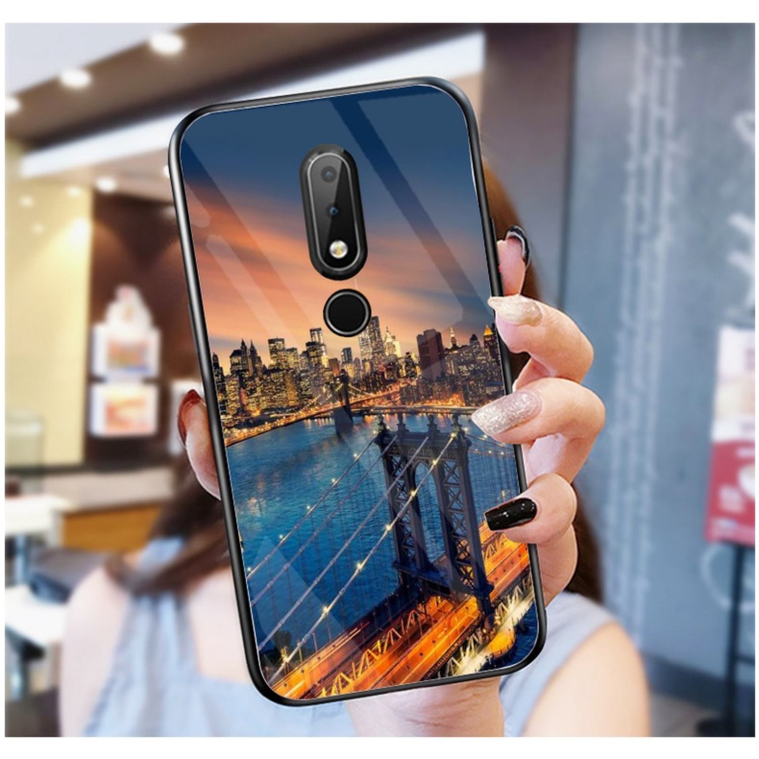 Ốp Lưng NOKIA 6.1 PLUS Ốp kính bóng cao cấp mới ƞhất