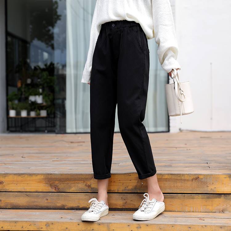 Quần Baggy Cạp Cao phong cách ulzzang