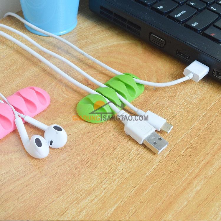 Nút giữ dây sạc cáp gọn gàng M2