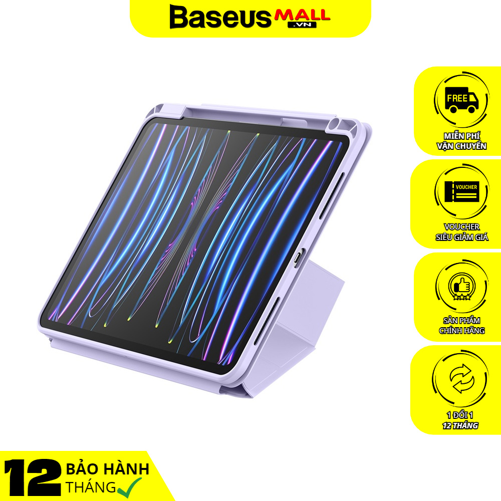 Bao Da Baseus Minimalist Cho Máy Tính Bảng | Thiết Kế Nam Châm Tháo Rời 2 trong 1