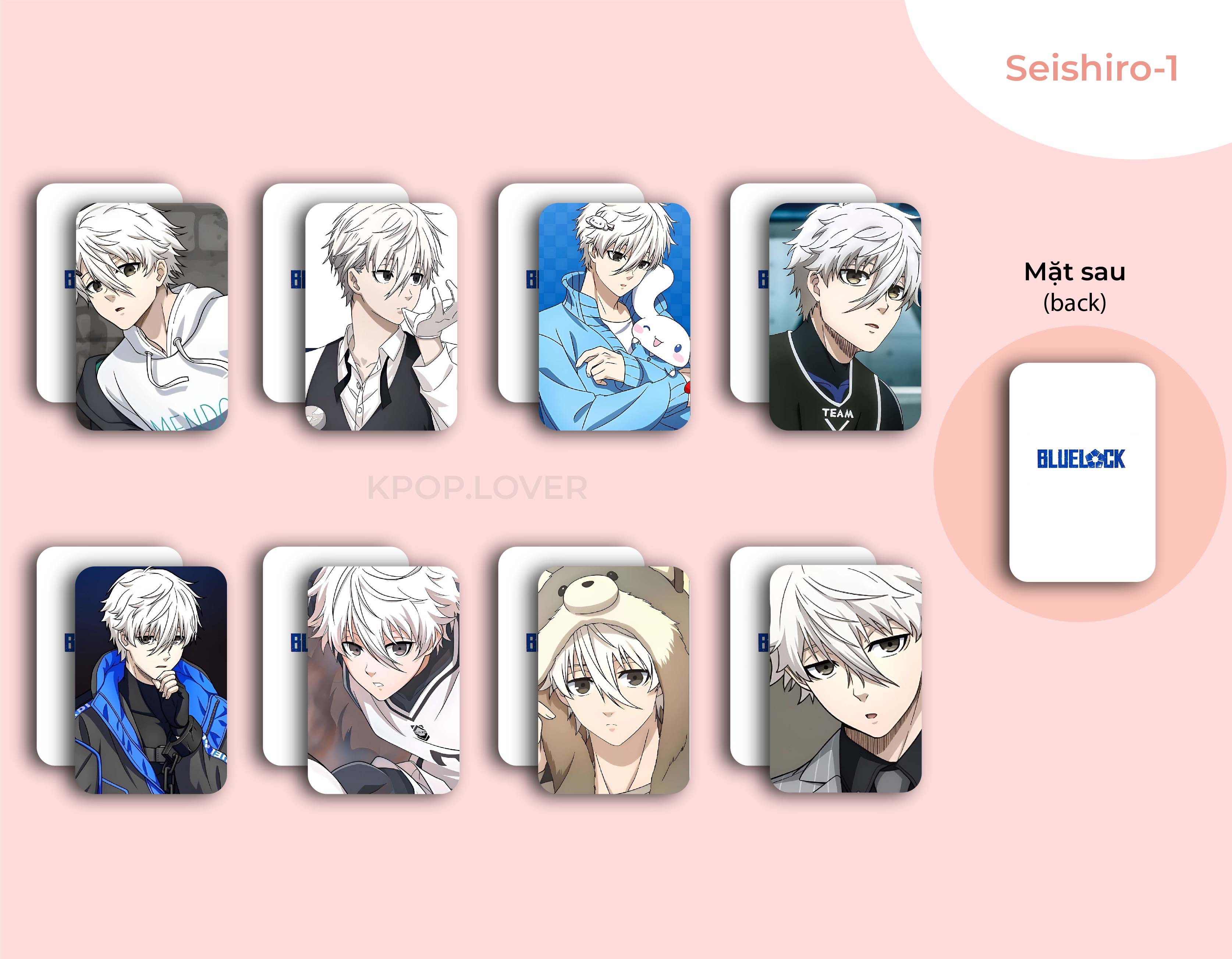 SET 8 CARD BO GÓC BLUE LOCK