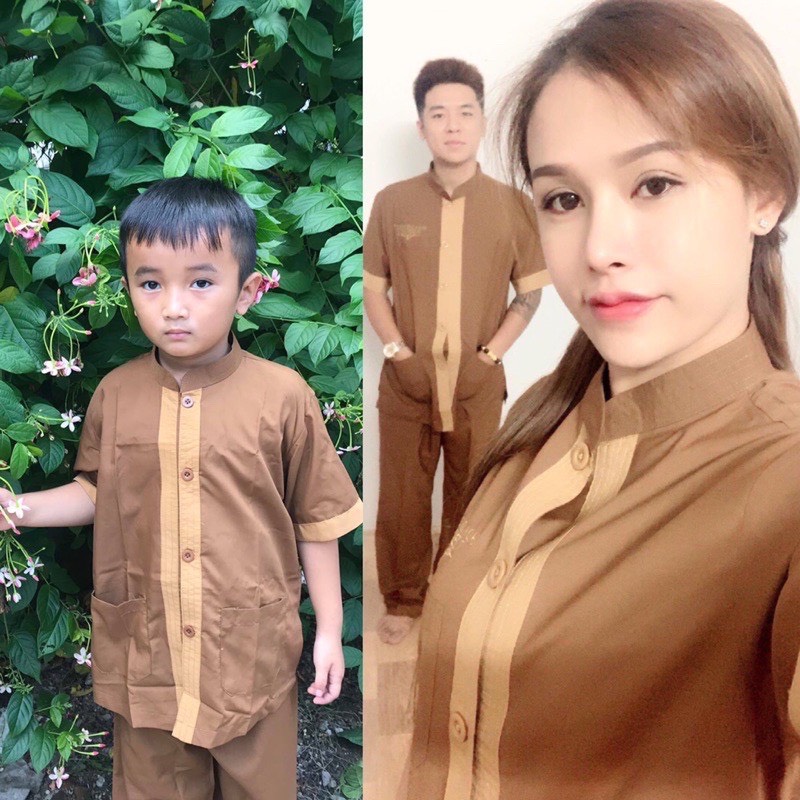 ĐỒ LAM ĐI CHÙA - mẫu Lãnh Tụ Phối Bé