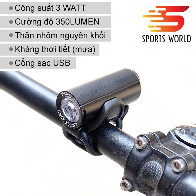 [HCM]Đèn xe đạp siêu sáng RAYPAL-2289 công suất 3 Watt