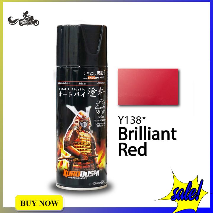 Sơn Xịt Samurai Đỏ Candy Y138 (400ML)