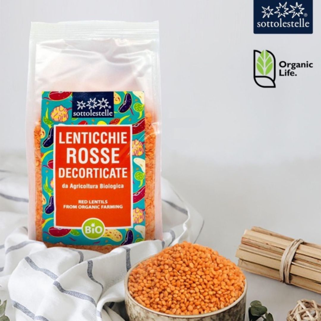 Đậu Hữu Cơ Cho Bé Ăn Dặm Sottolestelle (Đậu Gà, Đậu Lăng Đỏ, Đậu Lăng Xanh, Đậu Lăng Vàng, Đậu Nành, Đậu Hà Lan, Đậu Đỏ)