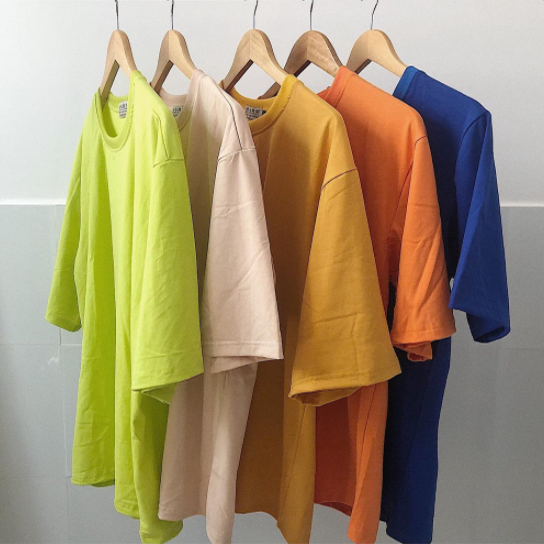 ÁO THUN TRƠN OVERSIZE ĐỦ MÀU UNISEX (16 Màu)