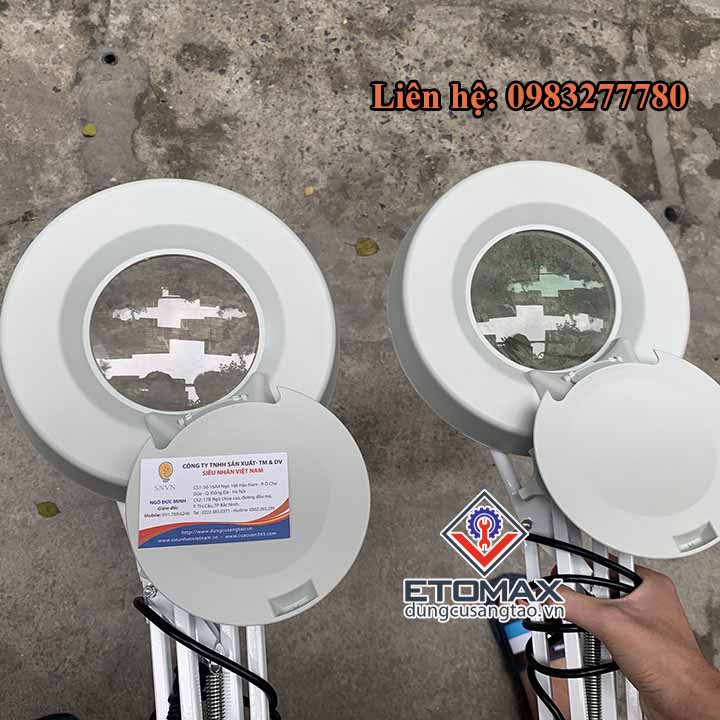Kính lúp kẹp bàn có đèn LT-86A 10x