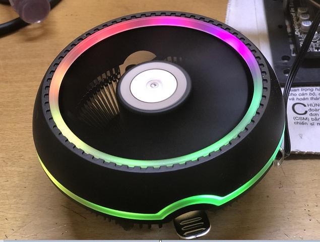 Universal cpu fan rgb radiator for 775/1155/1156/amd socket cpu cooler hf-790led rgb-cpu9
