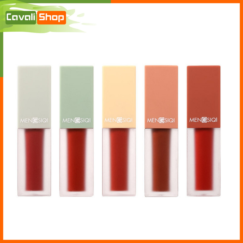 Set Son Kem Lì 5 Cây Mengsiqi Orchid Matte Lip - Cavali - Son Kem Lì Kháng Nước Tone Màu Thời Thượng