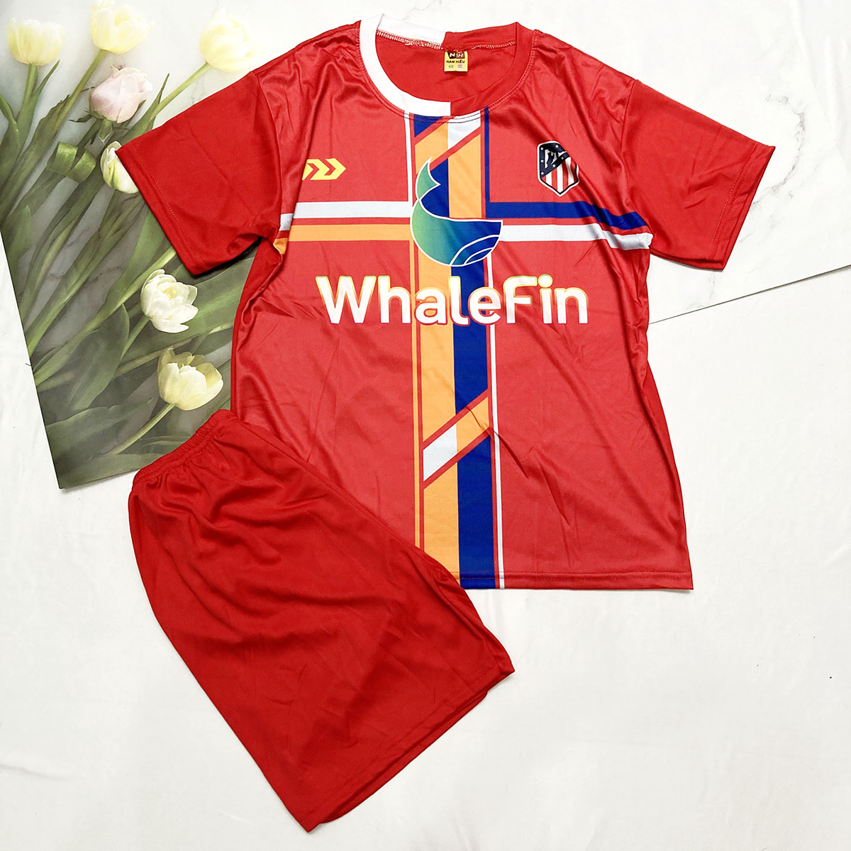 Set baby boys size from 40-45kg-set pullover sports football home wear high elastic cold-TN01