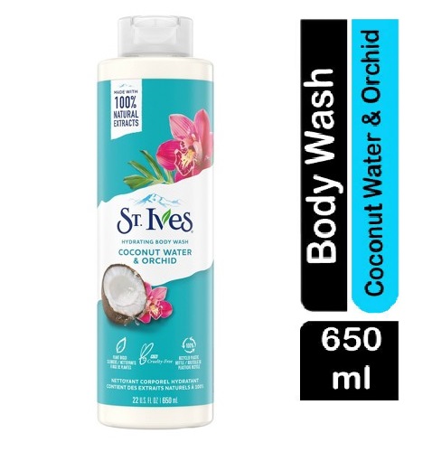 [USA] Sữa tắm ST.IVES Soothing Dừa và Hoa Lan 650ml - Mỹ
