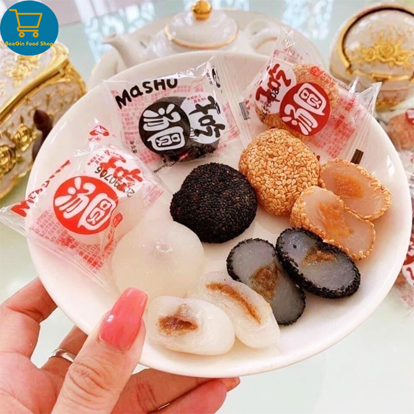 Thùng 1kg Bánh Mochi Tròn Mix 4 Vị Hai Cô Gái  - BeeGin Food Shop