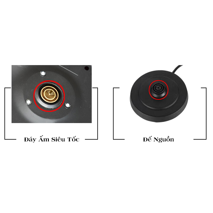 Chân Đế Nguồn Và Chân Ấm Siêu Tốc - (loại 1 Rơ Le)
