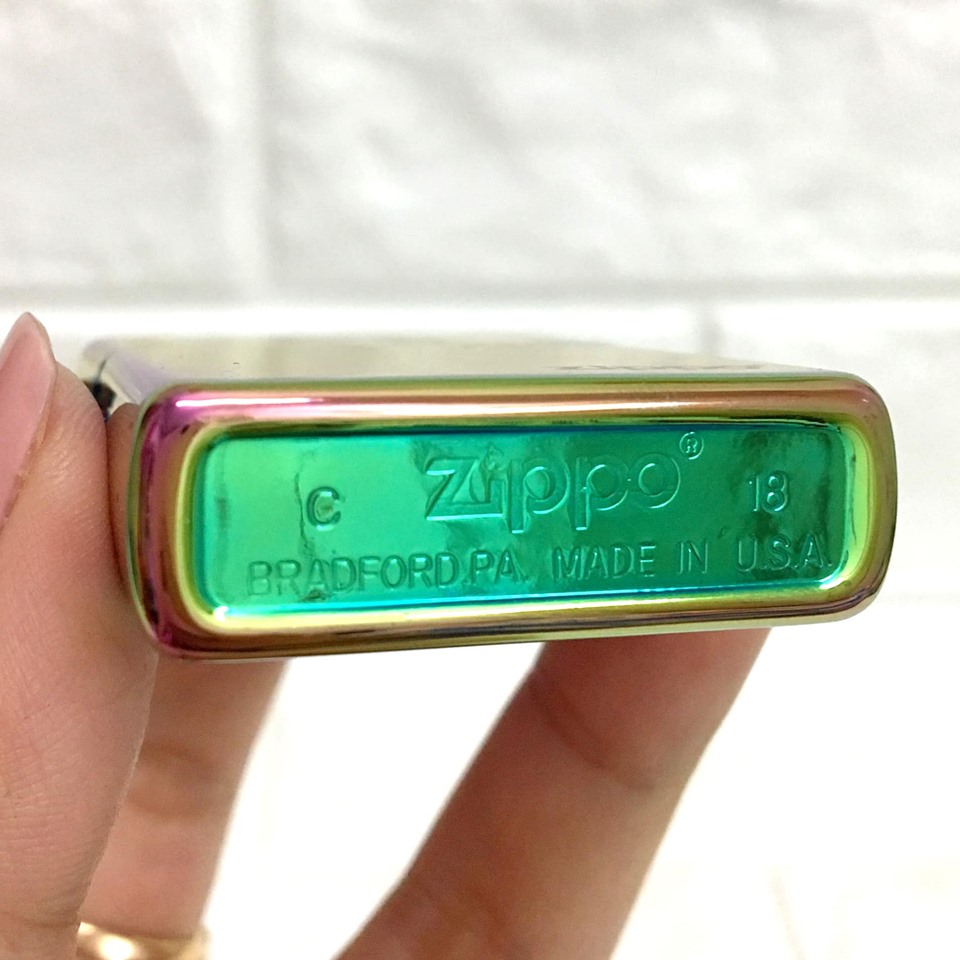 [ FULL BOX ] BẬT LỬA ZIPPO MỸ TRƠN BÓNG (CÓ TEM ĐỎ) - (XÀI XĂNG) #7 MÀU