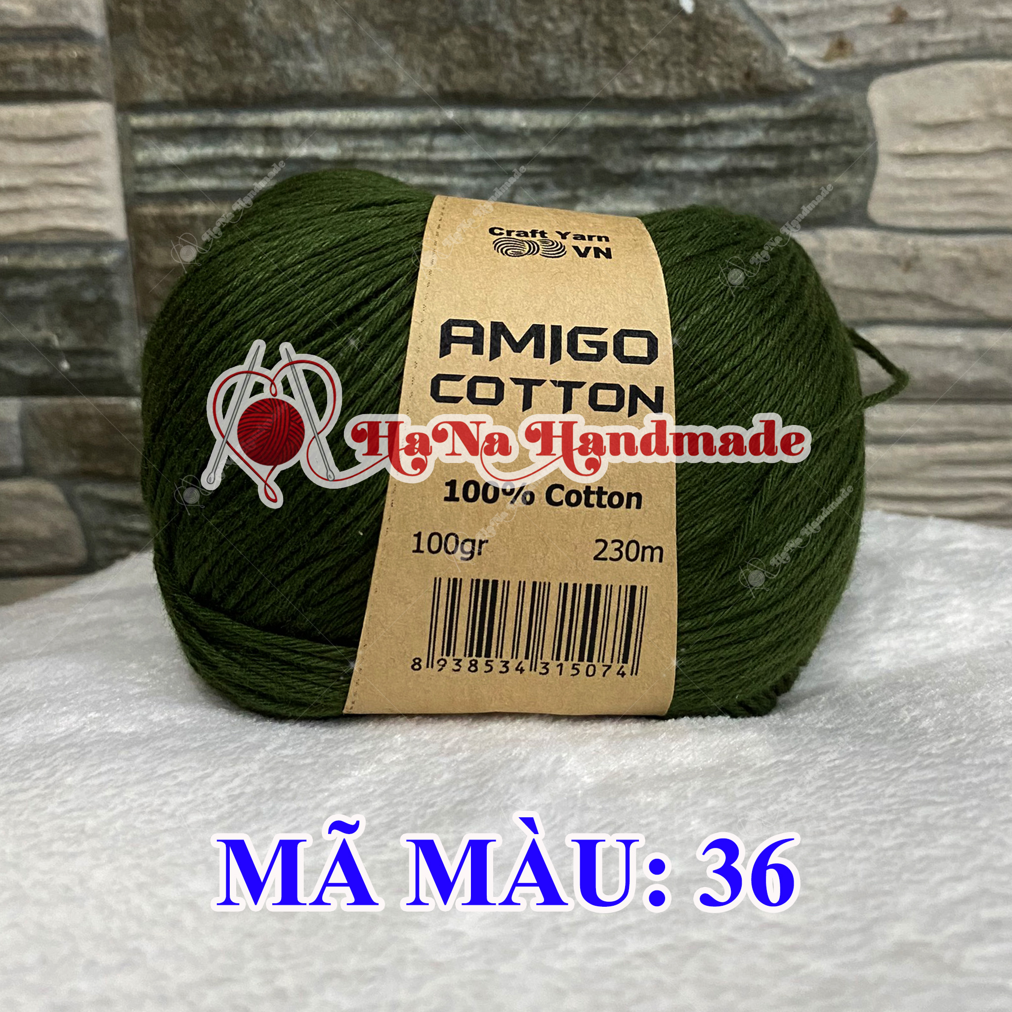 Sợi amigo 100% cotton 28k/cuộn 100g