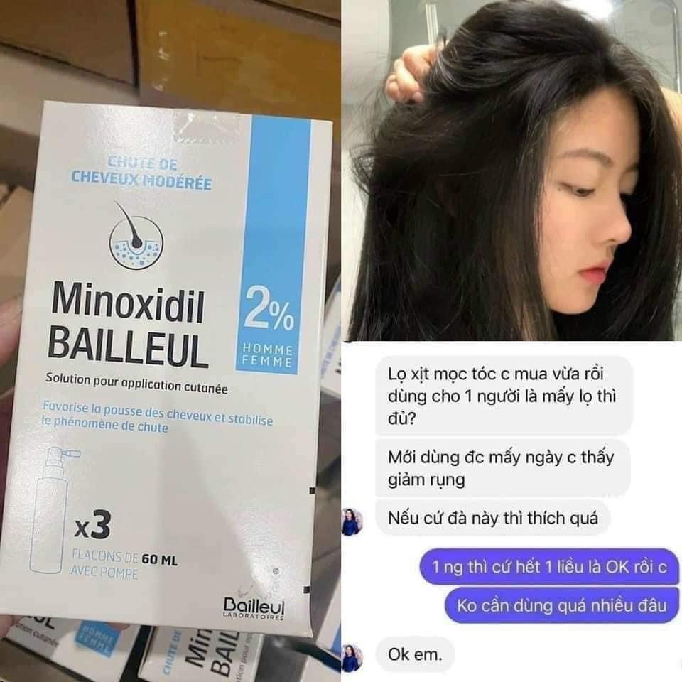 [GIẢM 5% ĐƠN 129K]Xịt mọc tóc Minoxidil Bailleul