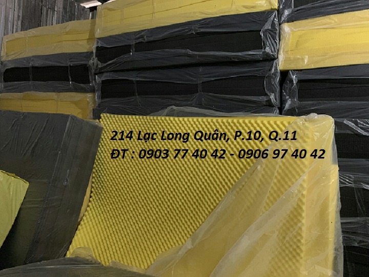 Mút hột gà tiêu âm cách âm phòng thu âm - Dày 3cm - KT : 1m6 x 2m