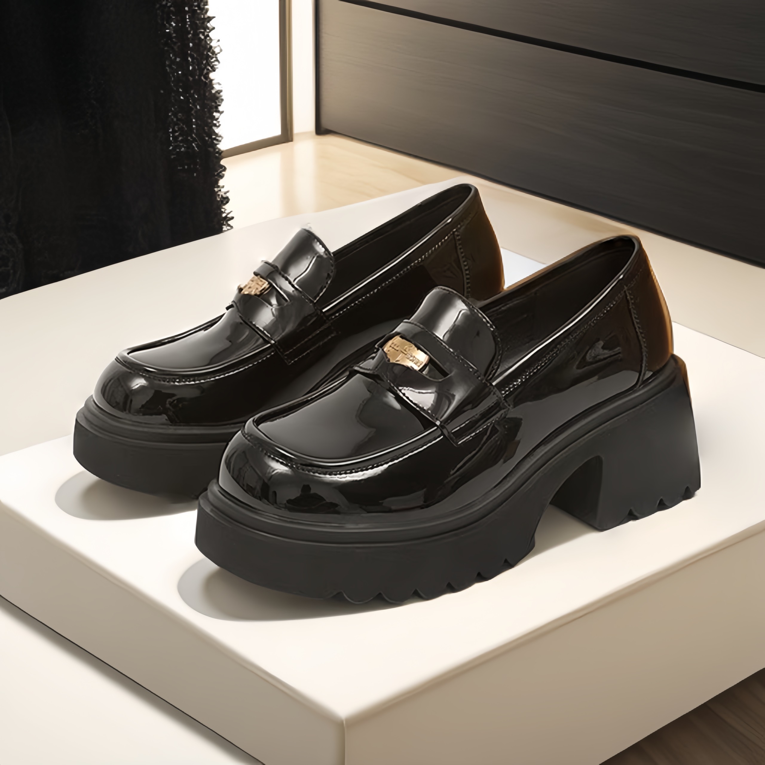 [SIÊU SALE NĂM MỚI] Giày oxford đốc nữ da cao cấp độn đế 7cm Jo20 (Form to)