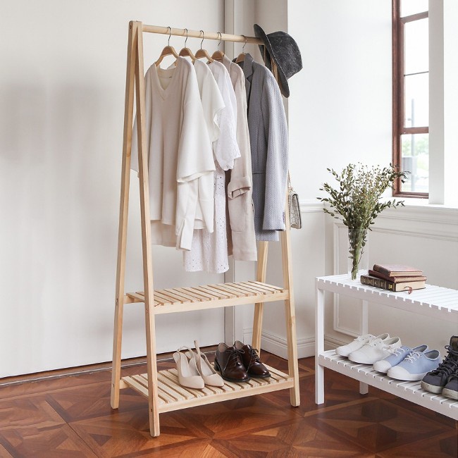 Kệ treo quần áo chữ a 1-2 tầng - sào treo đồ 1-2 tầng gỗ mdf cao cấp