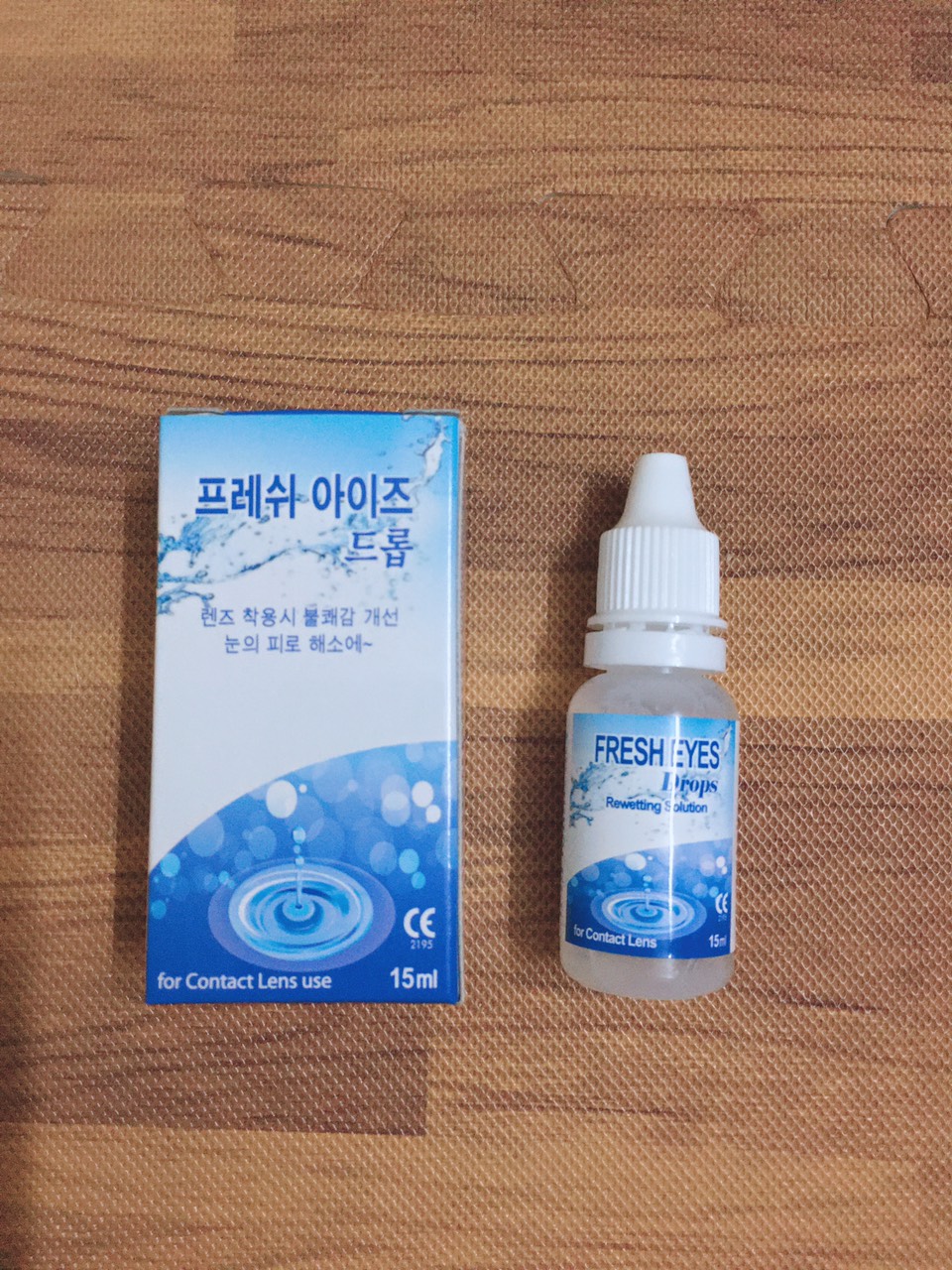 Combo nước ngâm lens - nhỏ mắt -cốc rửa lens