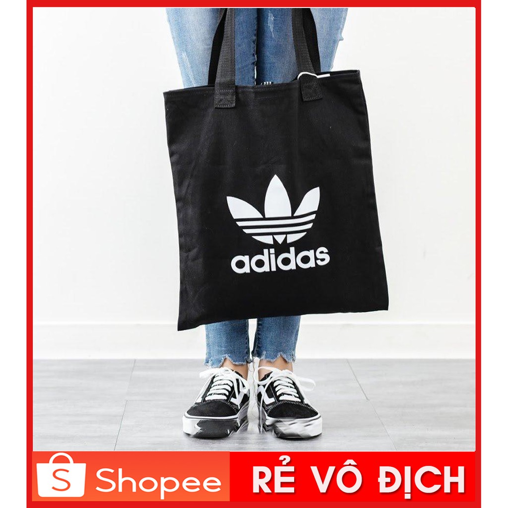 ⚡️ túi tote bag adidas trefoil shopper black - dw5215 / ảnh thật | cam kết chất lượng nhất