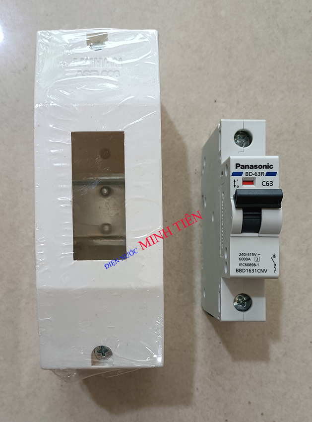 Hộp đế nổi, đế nổi, hộp dùng cho hb , cb/aptomat/mcb 1 tép , 2 tép