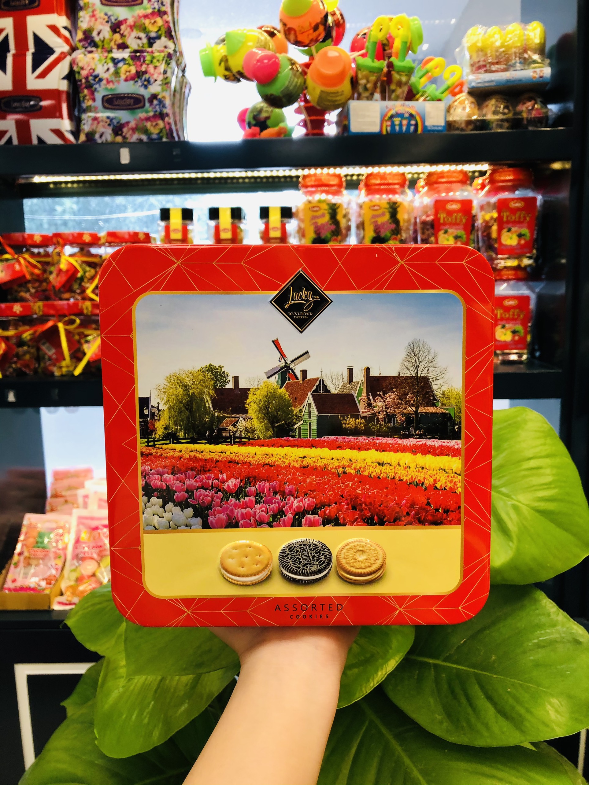 Bánh quy Thái Lan hộp sắt 180g