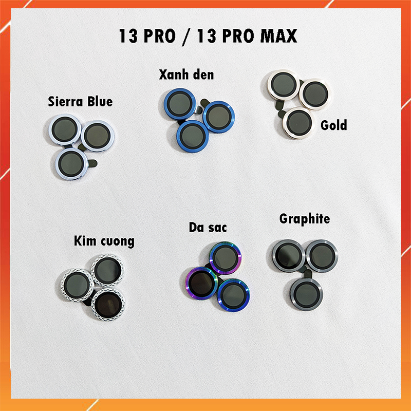 Viền bảo vệ camera iphone, ống kính cường lực, viền nhôm iphone 11/ iphone 11 pro/ 11 pro max/ 12 pro/ 12 pro max/ 13/ 13pro/ 13 pro max