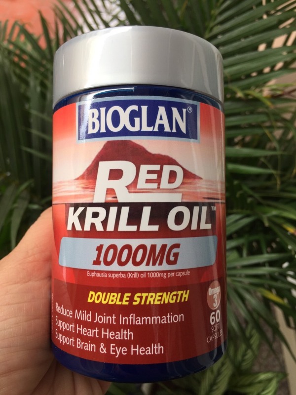 Dầu Nhuyễn Thể Bioglan Red Krill Oil 1000mg 60 Capsules