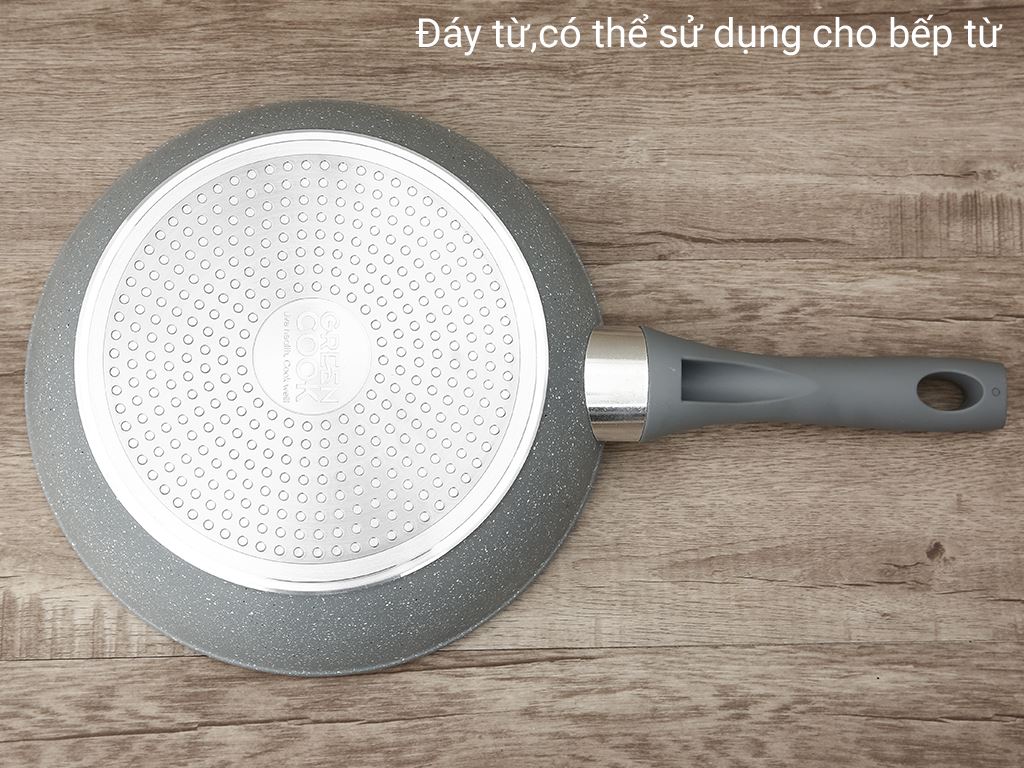 Chảo Sâu Vân Đá Đáy Từ Green Cook 26cm