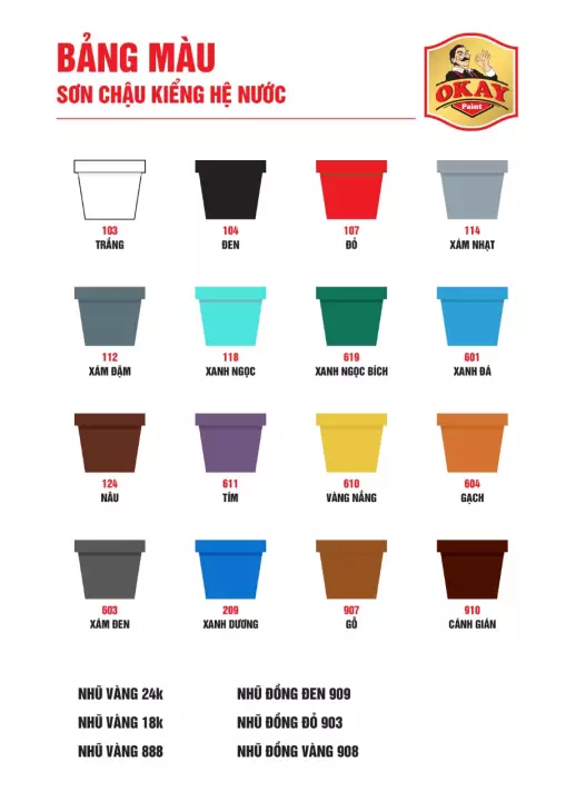 SƠN CHẬU KIỂNG CHUYÊN DỤNG OKAY PAINT 5KG